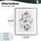 Stupell Industries Simple Africa Animals Framed Print Under Glass, design by Cecilia Battaini